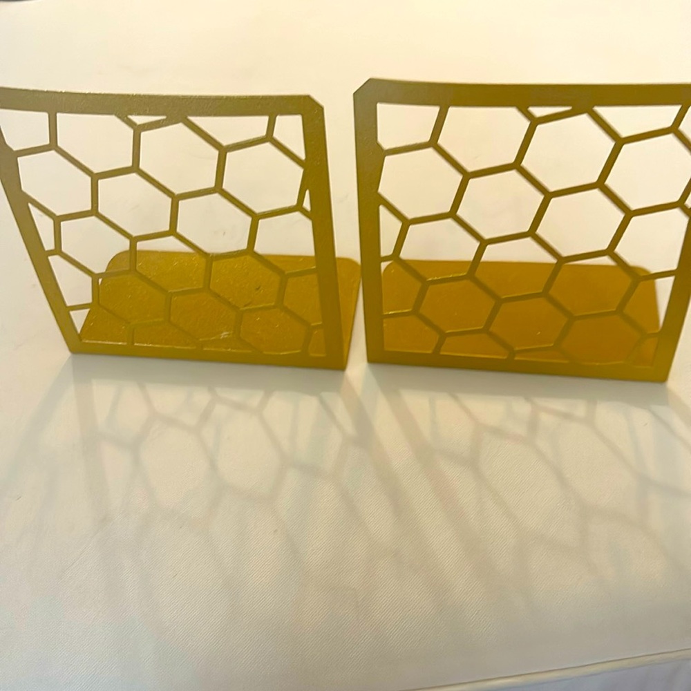 Gold bookends